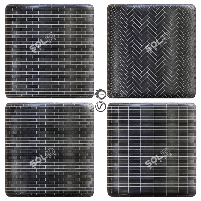 Title: Brick PBR Seamless Materials Vol17 3D model image 1