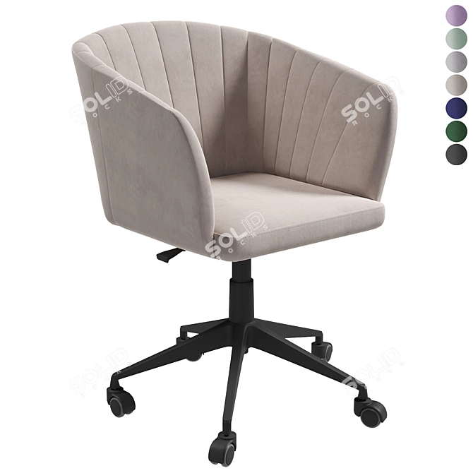 Woodville Tibo Office Computer Chair 3D model image 1