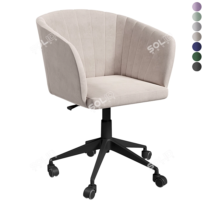 Woodville Tibo Office Computer Chair 3D model image 10