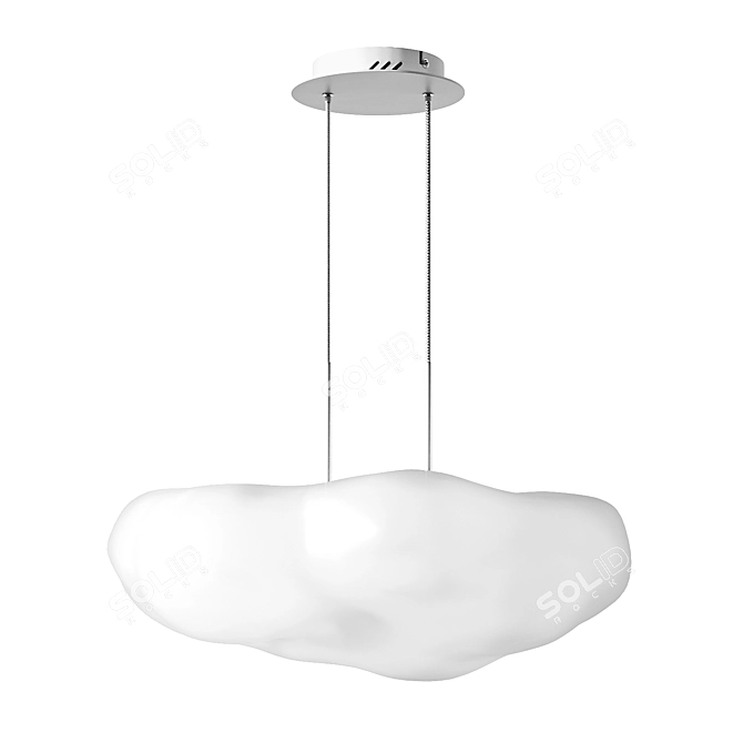 Cloudy LED Chandelier - 55x40cm 3D model image 1