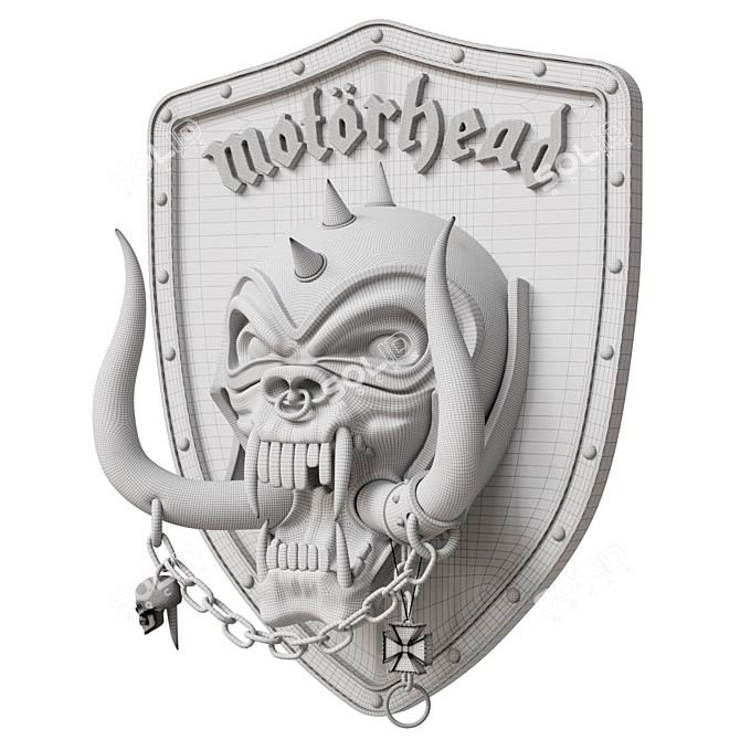 Detailed Motorhead Mascot Model 3D model image 4