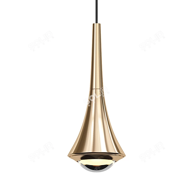 ImperiumLoft CAI B Brass Pendant 3D model image 1