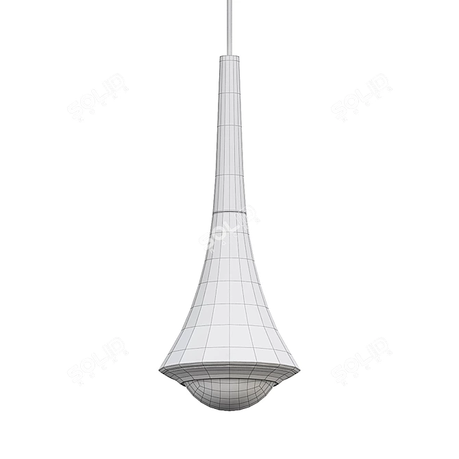 ImperiumLoft CAI B Brass Pendant 3D model image 2