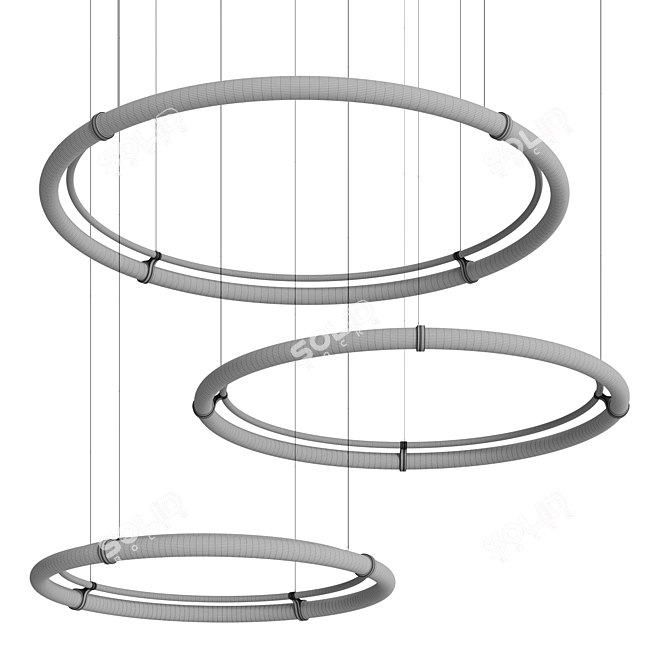 Circular Lights Trio: Henge Legacy 3D model image 2