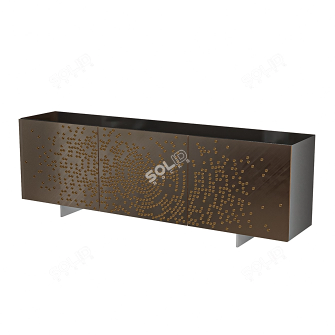 Sleek Modern Design Buffet Stand 3D model image 2