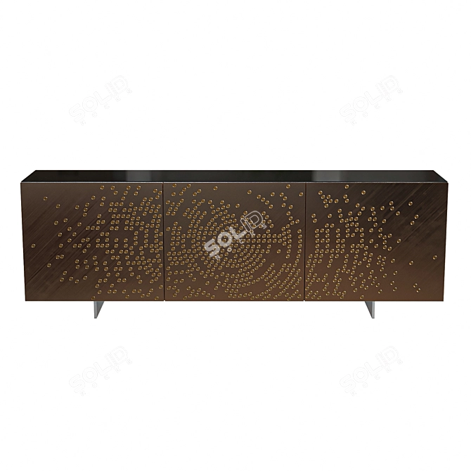 Sleek Modern Design Buffet Stand 3D model image 3