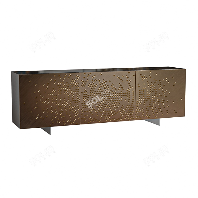 Sleek Modern Design Buffet Stand 3D model image 4