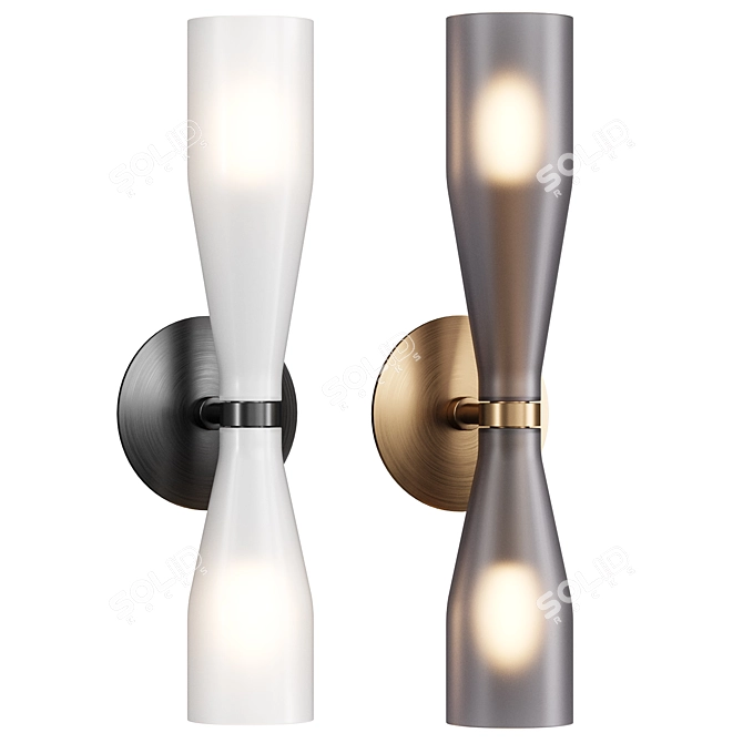 Elegant TOIVO Wall Sconce 3D model image 2