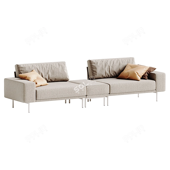 Modern 3D Max Piu Sofa 3D model image 4