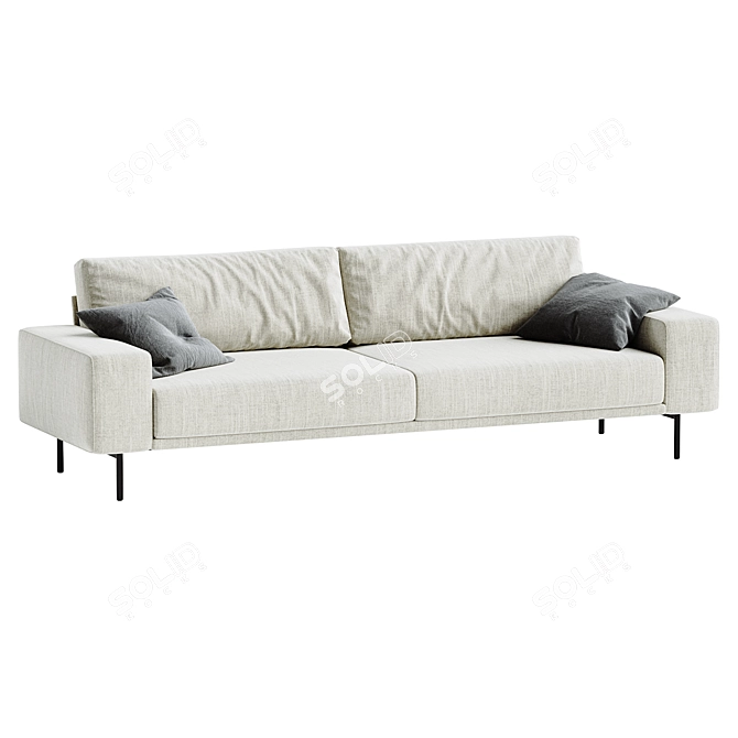 Modern 3D Max Piu Sofa 3D model image 5