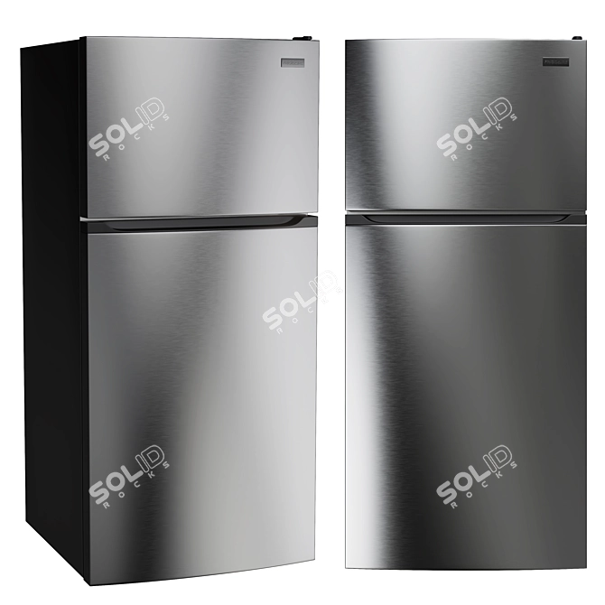 Frigidaire 4-Door French Door Refrigerator 3D model image 4