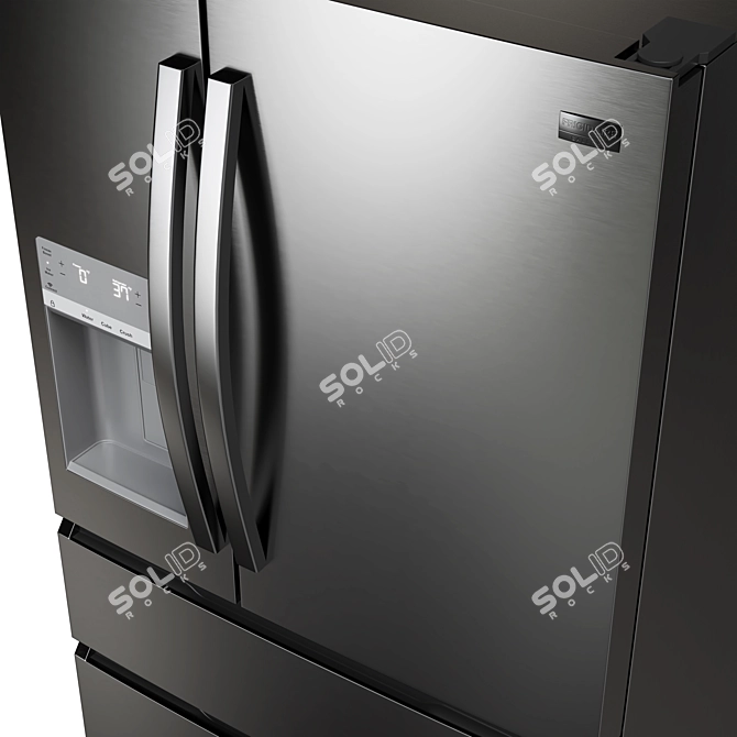 Frigidaire 4-Door French Door Refrigerator 3D model image 6