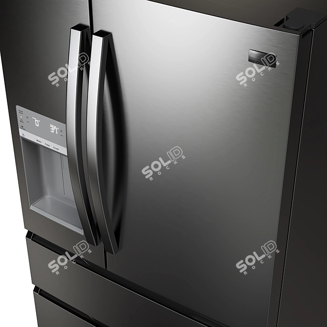 Frigidaire 4-Door French Door Refrigerator 3D model image 8