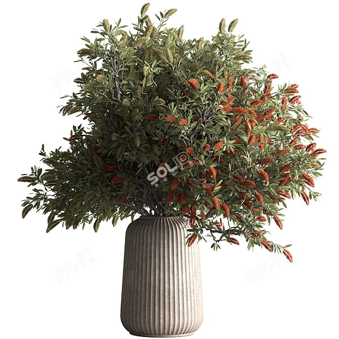 Green Branch Bouquet 192 3D model image 1