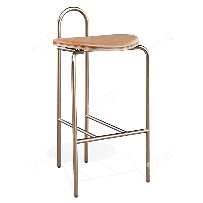 Michelle Arc Counter Stool 3D model image 2