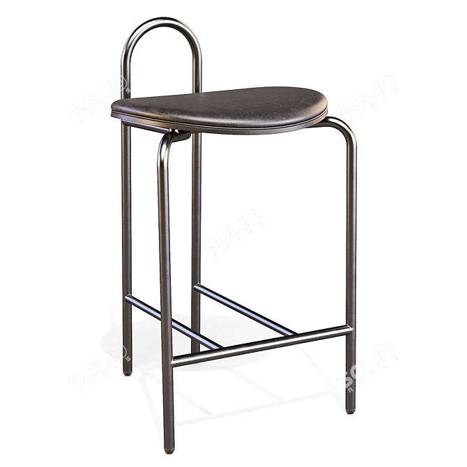 Michelle Arc Counter Stool 3D model image 3