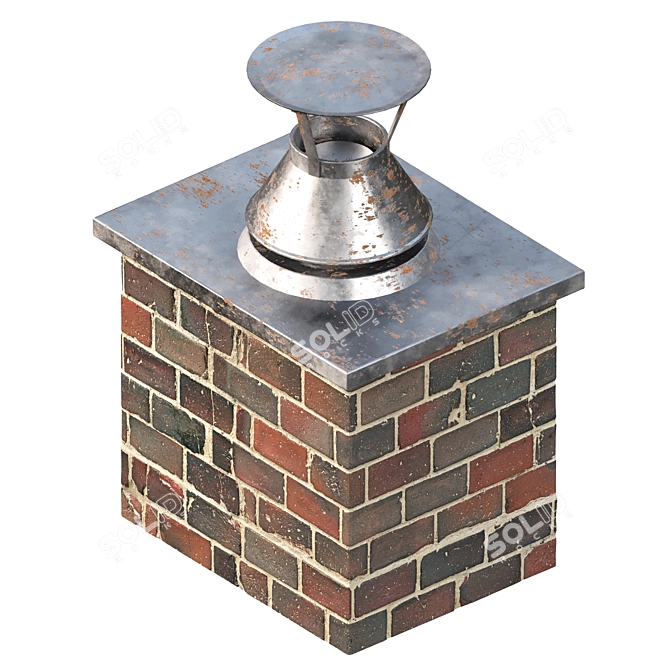 Top-Notch Chimney Ventilation Kit 3D model image 5