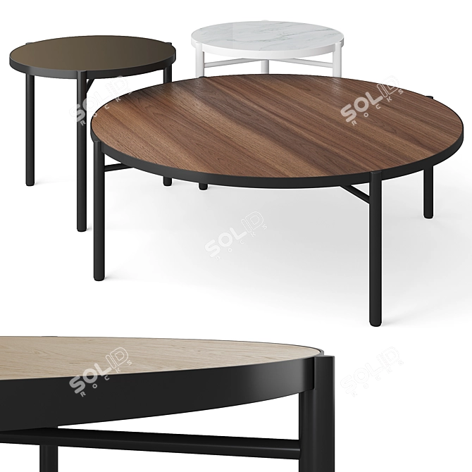 Ross Gardam Noon Table Collection 3D model image 1