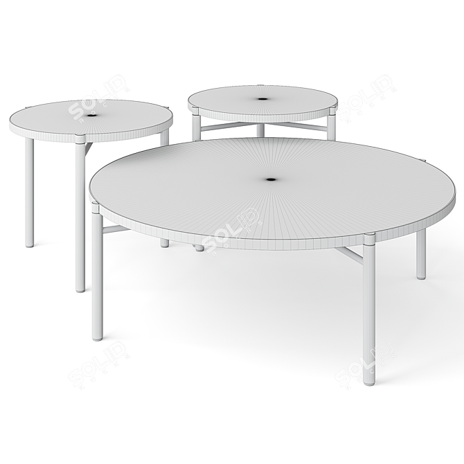 Ross Gardam Noon Table Collection 3D model image 7