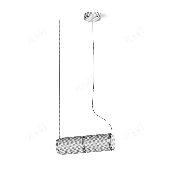 Adjustable Contemporary Pendant Lamp 3D model image 5