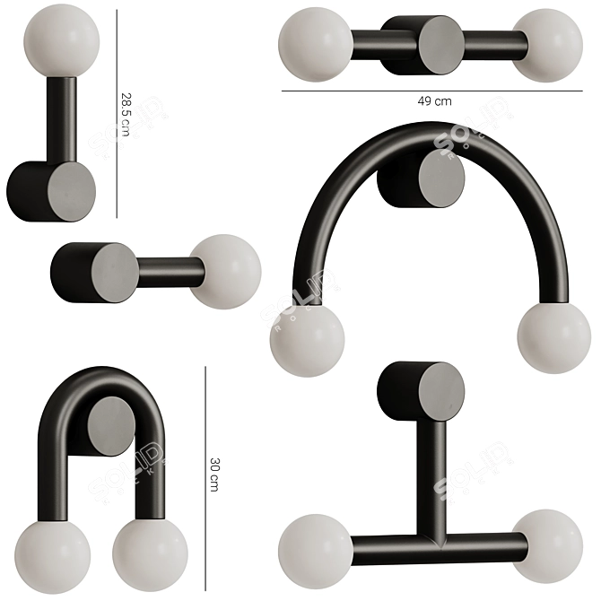 Modern Robin Rigoberta Wall Lamps 3D model image 1