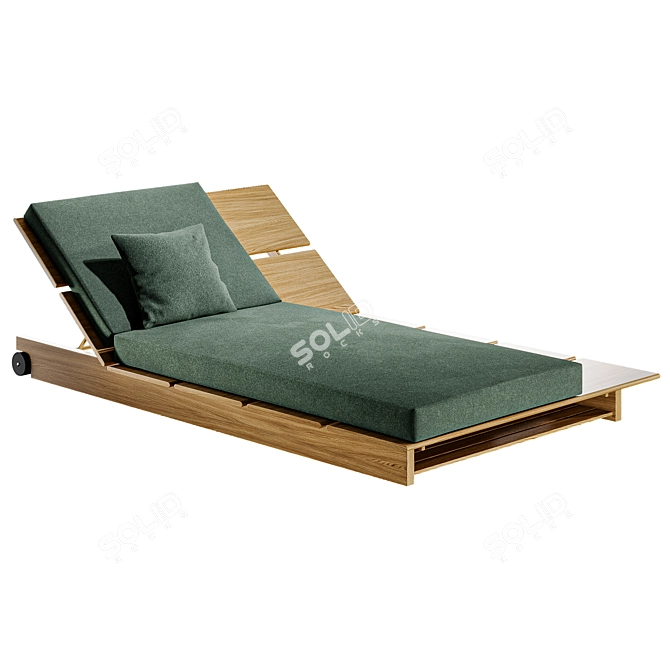 Stylish RODA-EOLIE Lounger 3D model image 2