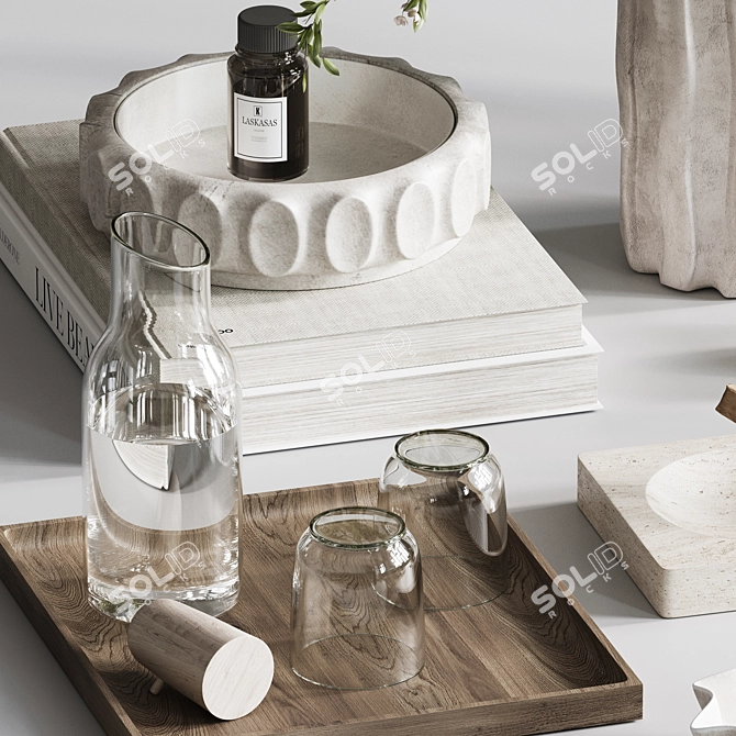 Elegant Decor Set H114 3D model image 4