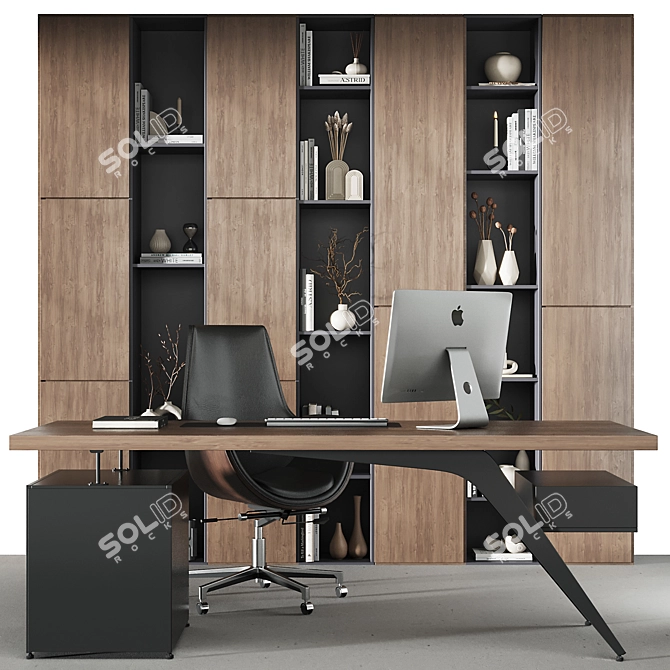 Modern Office Set Furniture 2016 3D model image 1