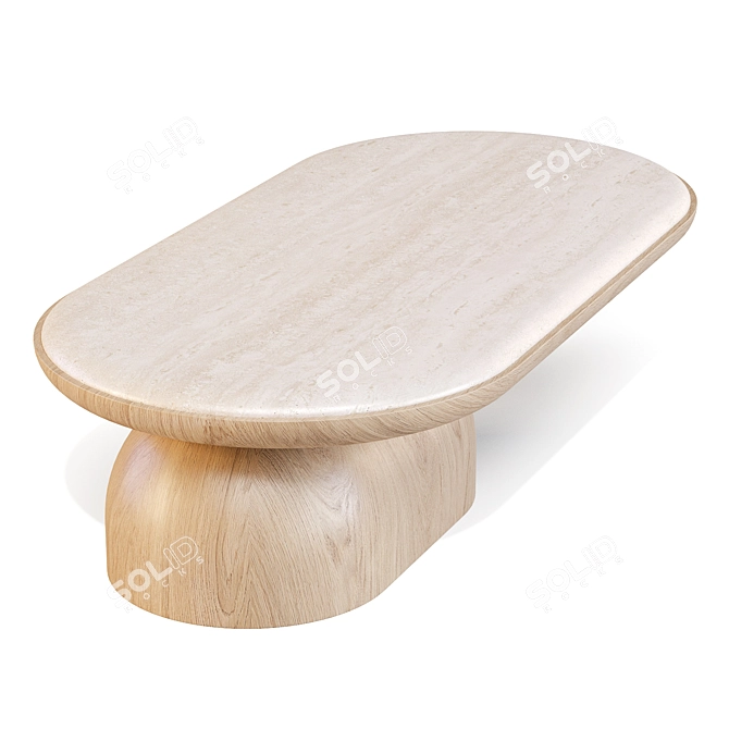 Quartam Elegance Coffee Side Tables 3D model image 2