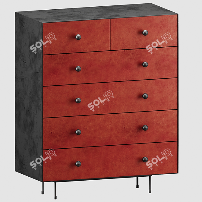 Norah Chest - Rustic Chic Storage 3D model image 1