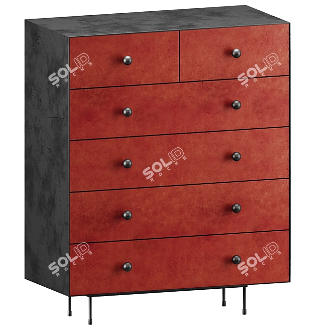 Norah Chest - Rustic Chic Storage 3D model image 4