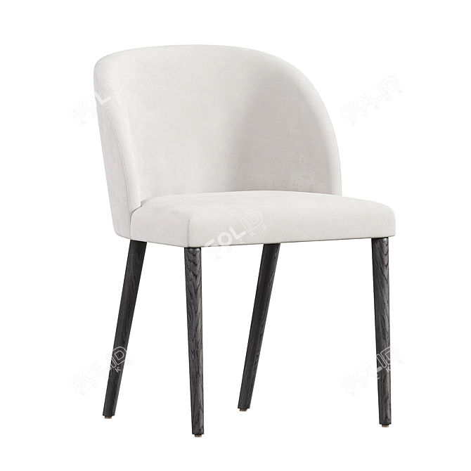 Elegant Marble Dining Set. 3D model image 4