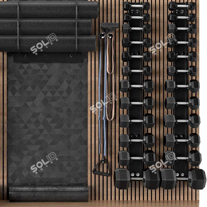 Fitness Home Decor Set 51 3D model image 4