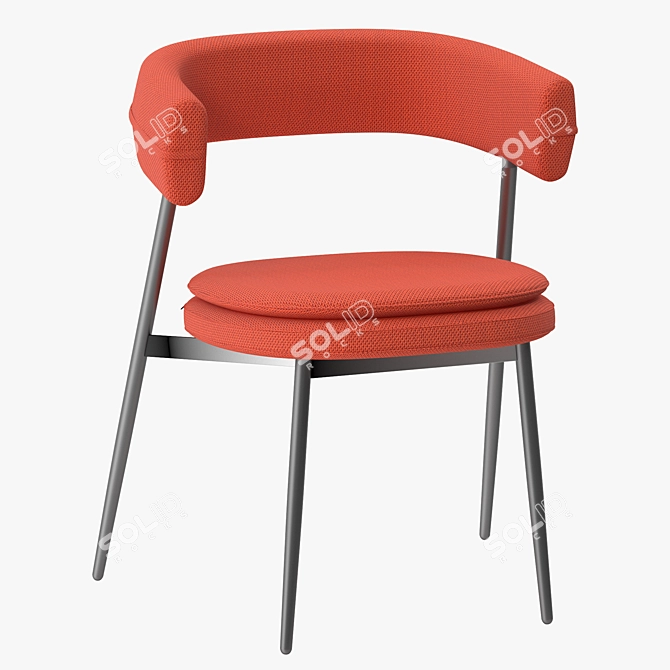 Elegant Nena Chair Zanotta 3D model image 1