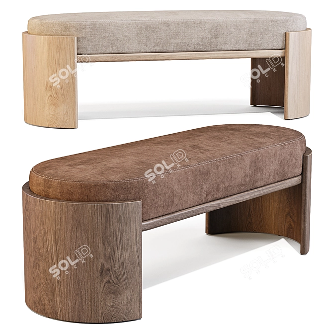 Parla Hug Bench: Lounge Relaxation 3D model image 1