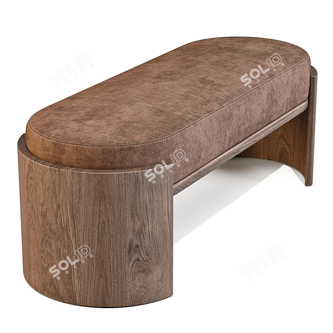 Parla Hug Bench: Lounge Relaxation 3D model image 3