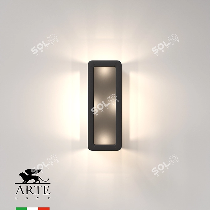 Hassaleh Outdoor Wall Light 3D model image 2