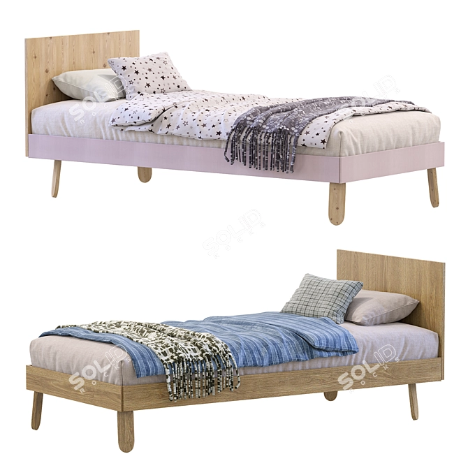 Modern NIDI Single Bed 2013 3D model image 1