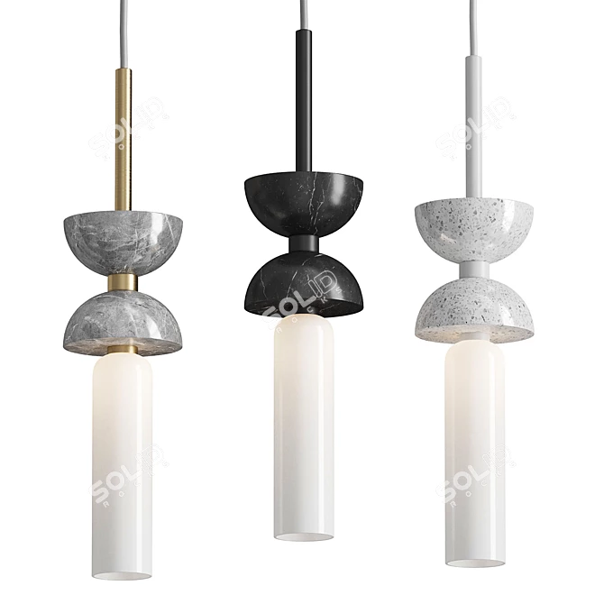 Kyoto Pendant Lamp, Modern Design 3D model image 3