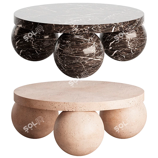 Unique Contemporary Morro Coffee Table 3D model image 1