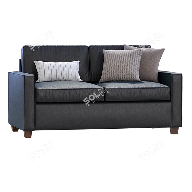 Modern Henry Sofa, West Elm 3D model image 2