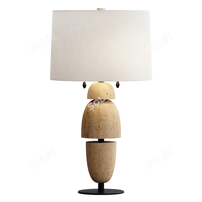 Sleek Modern Table Lamp 3D model image 1