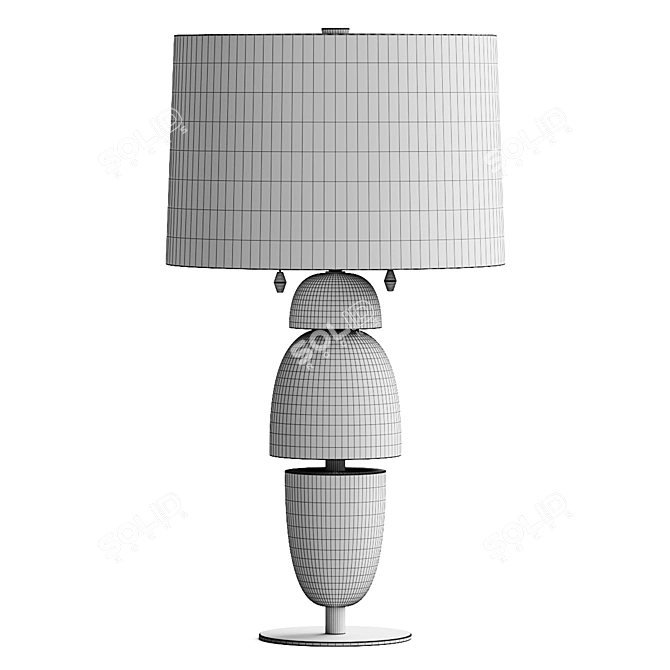 Sleek Modern Table Lamp 3D model image 2