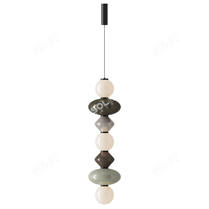 PBR-Optimized Mapi Pendant Light 3D model image 2