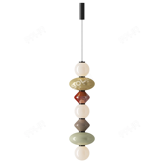 PBR-Optimized Mapi Pendant Light 3D model image 3