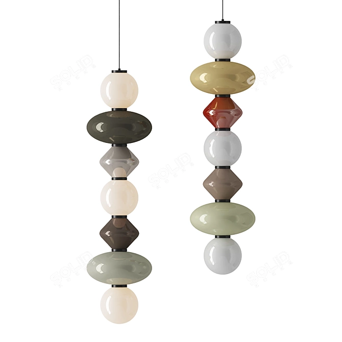 PBR-Optimized Mapi Pendant Light 3D model image 4