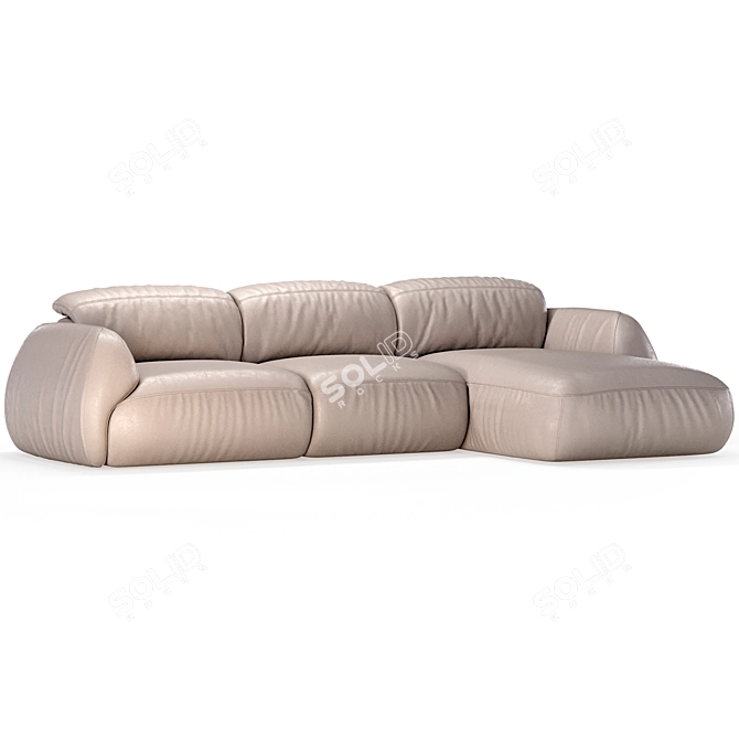 Natuzzi Mindful Set 1 Sofa 3D model image 2