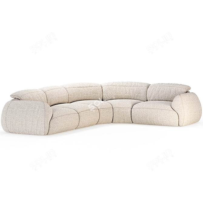 Natuzzi Mindful Set 1 Sofa 3D model image 3