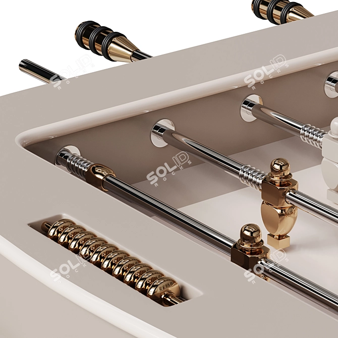 Sleek Foosball Table Design 3D model image 4