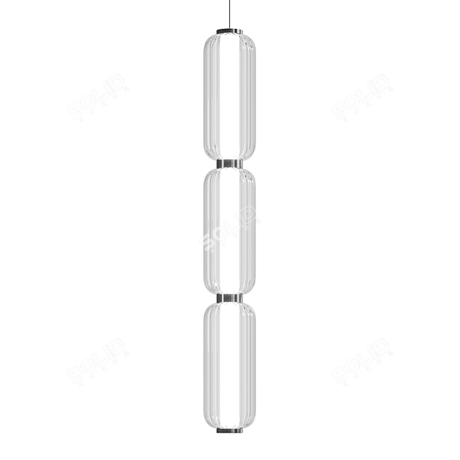 Elma Light Metal Glass Lamp 3D model image 3